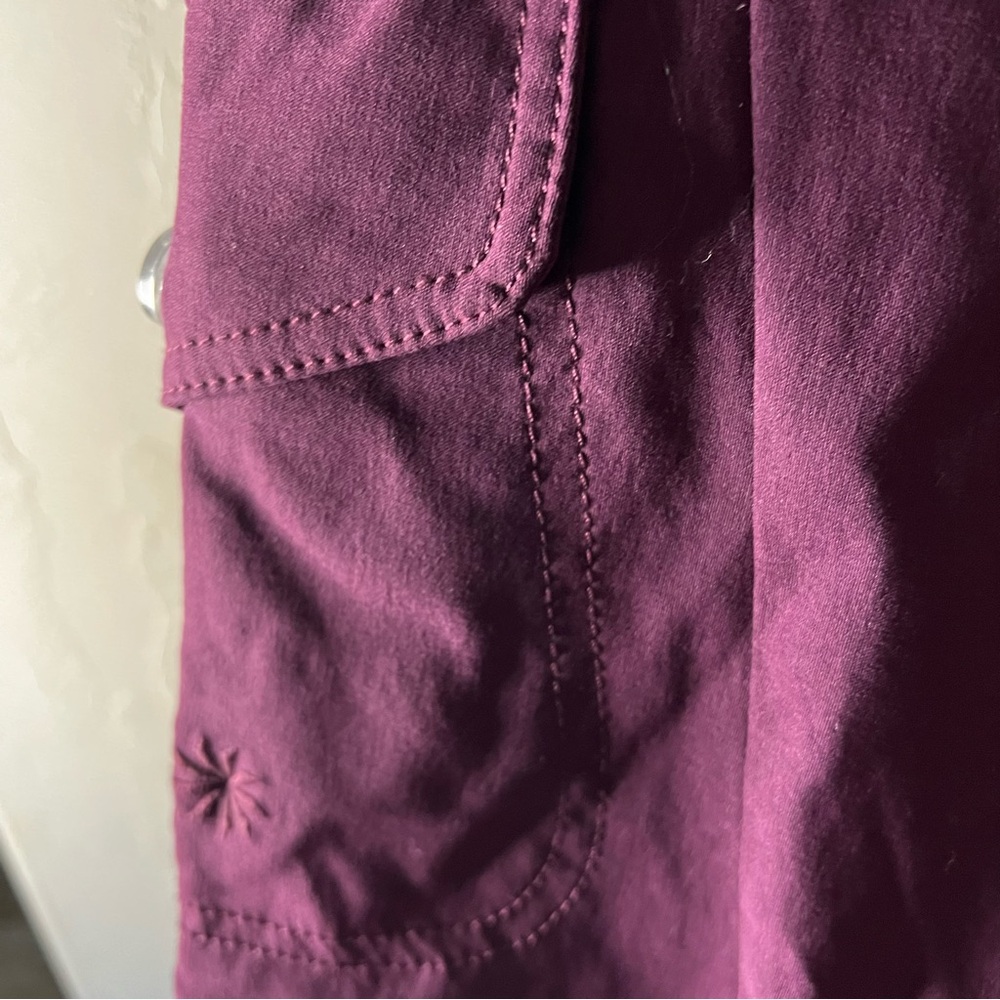 Athleta Burgundy Dipper Boot Cut Low Rise Athletic Outdoor Cargo Utility Pants - Picture 7 of 11